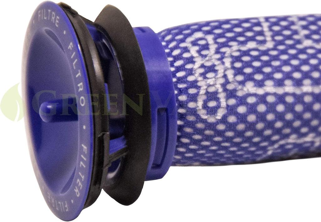 4pk Filter Set Replacement for Dyson Absolute Animal Motorhead V8+, V8, V7, V6, DC62, DC61, DC59, DC58 Vacuum, 4 Pre Filters, Replaces Part # 965661-01